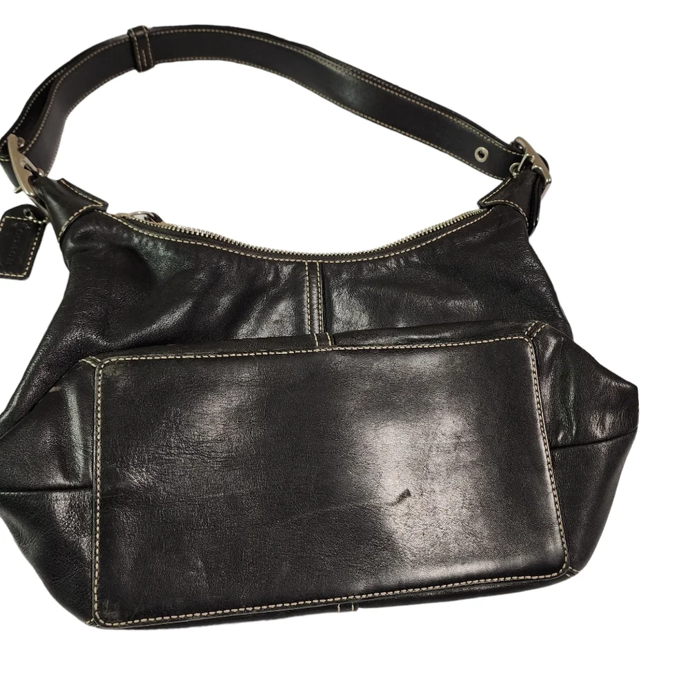 Coach Black Leather Hobo Bag - Picture 4 of 10